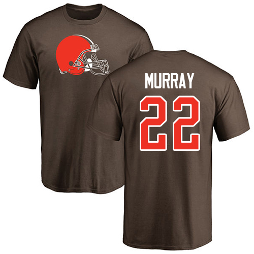 Men Cleveland Browns Eric Murray Brown Jersey #22 NFL Football Name and Number Logo T Shirt